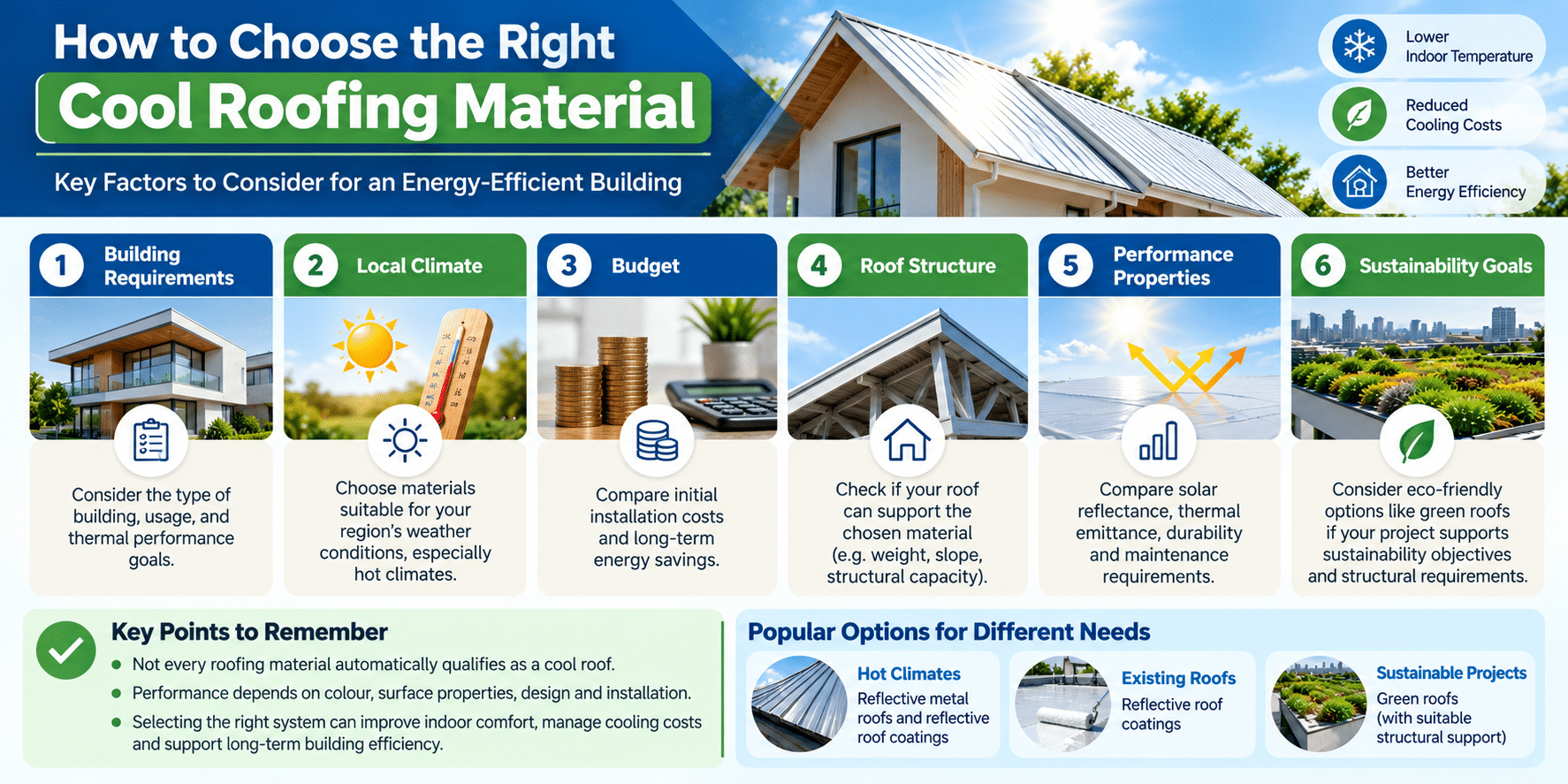 Choosing the Right Cool Roofing Material